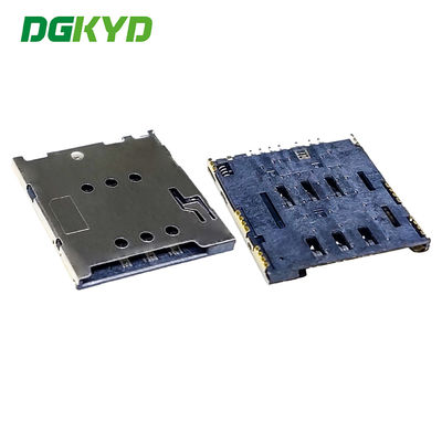 MICRO-SIM card holder 1.42H foolproof type 6+2PUSH suitable for electronic products DGKYDSIM142H62A6A2Y3WS286