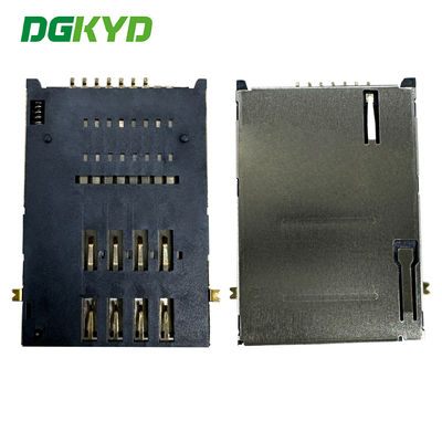 SIM card holder PUSH 6P+1P with pillar right switch rear foot telephone card holder DGKYDSIM18H61A6A2Y3WS286