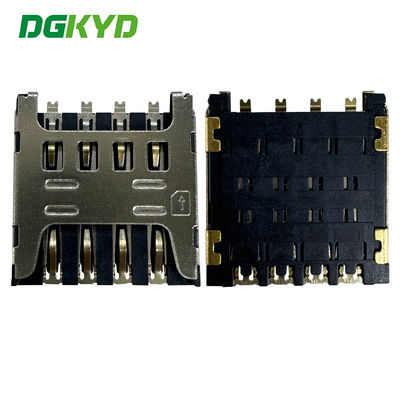 Micro Card Holder SIM Drawer Style 1.5H 8P Telephone Card Holder TF SIM CONNECTOR DGKYDSIM15H8A6A2Y3WSC286