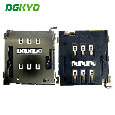Nano SIM Card Holder With Switch And Detection P Telephone Card Holder TF SIM CONNECTOR DGKYDSIM15H6A6A2Y3WSK286