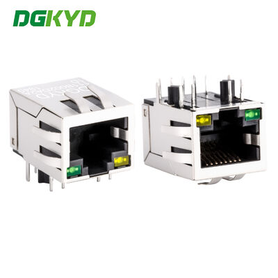RJ45 network connector 100Mbps integrated transformer industrial network port DGKYD111B002DA2A1D