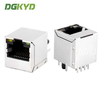 100MHz Integrated Filtering Through-hole RJ45 Integrated Transformer 8P8C DGKYD511B048AA1A8D